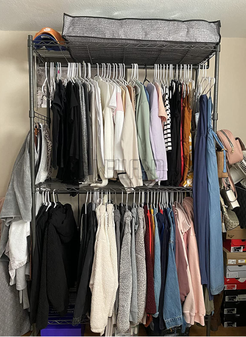 美國可移動(dòng)雙層衣櫥架成功案例分享-川井