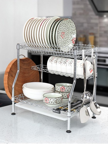 三層廚房碗碟架 三層廚房碗碟架