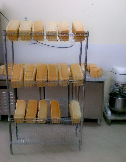 面包店食品店烘培坊餐飲店無(wú)菌食品貨架方案-川井