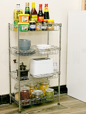 組合式四層金屬鐵藝網(wǎng)籃架 組合式四層金屬鐵藝網(wǎng)籃架