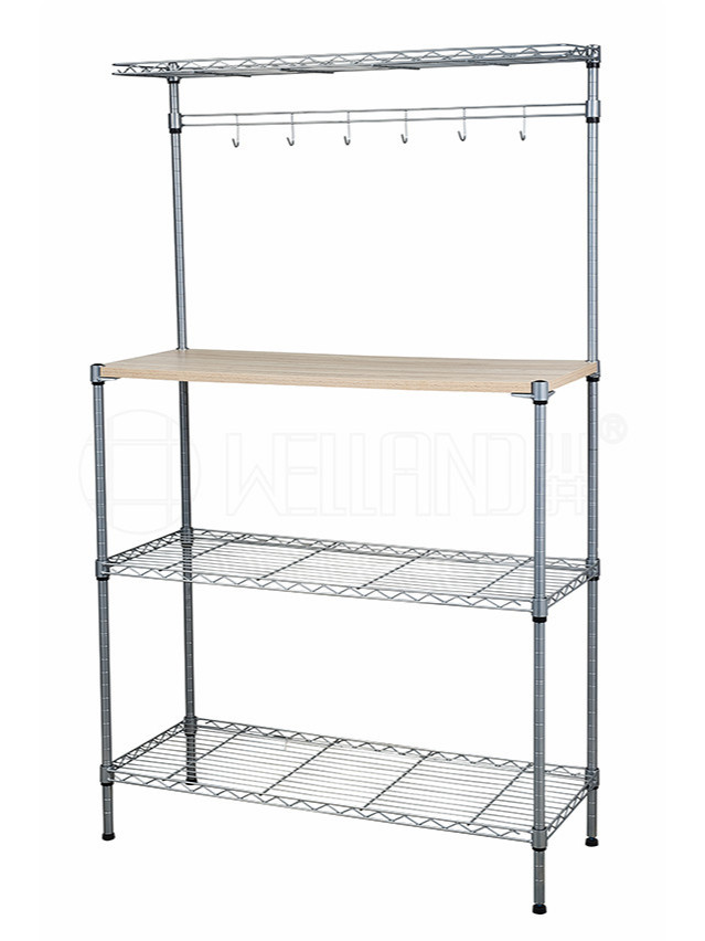 落地金屬微波爐多層置物架 落地金屬微波爐多層置物架