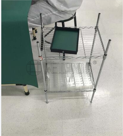 無(wú)塵車(chē)間工作架-小規(guī)格工作臺(tái)-防靜電工具架子-川井 (2)