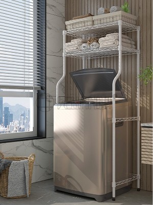 衛(wèi)生間洗衣機(jī)金屬收納置物架 衛(wèi)生間洗衣機(jī)金屬收納置物架