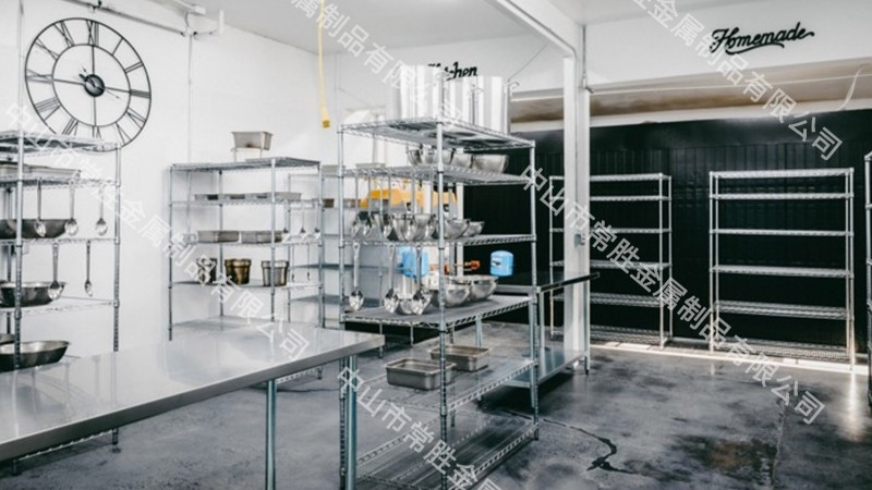 線網(wǎng)型商用廚房儲物架優(yōu)點解析分享