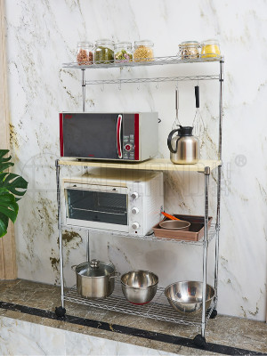 落地金屬微波爐多層置物架 落地金屬微波爐多層置物架