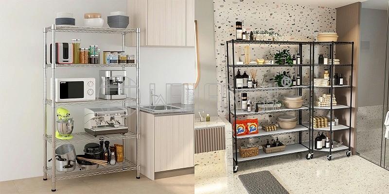 金屬網(wǎng)架 vs. 木質(zhì)層板：如何選擇最適合的儲物方案