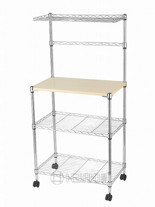 可移動(dòng)金屬微波爐置物架 可移動(dòng)金屬微波爐置物架