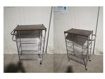 新款四層帶層板網(wǎng)籃推車(chē)分享