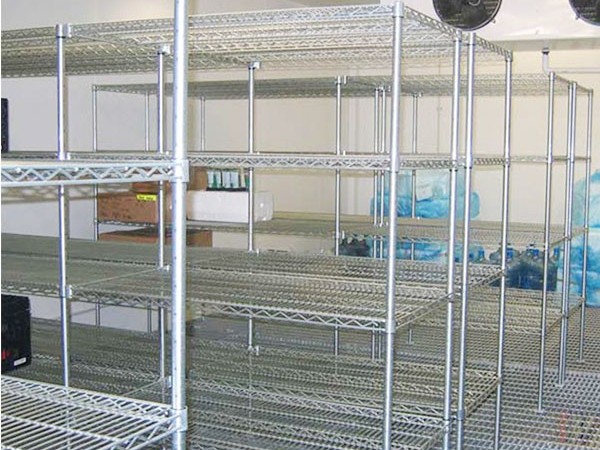 不銹鋼線網(wǎng)層架_大尺寸承重高工業(yè)廚房冷庫(kù)用食品儲(chǔ)藏貨架