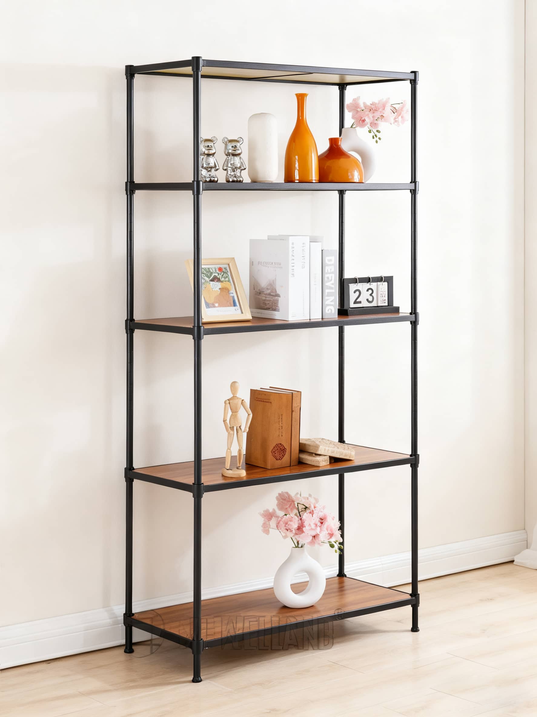 五層竹板層架 五層竹板層架