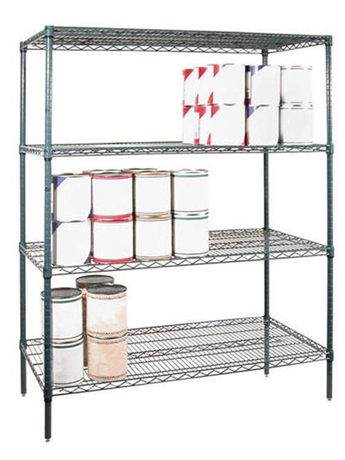 深墨綠色冷庫(kù)線網(wǎng)貨架 食品倉(cāng)儲(chǔ)貨架