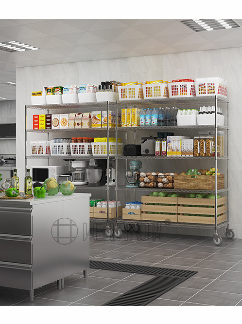 電鍍鉻餐飲酒店后廚貨架 電鍍鉻餐飲酒店后廚貨架