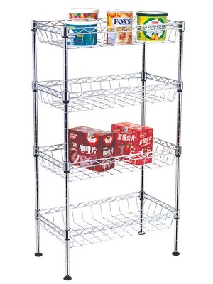 組合式四層金屬鐵藝網(wǎng)籃架 組合式四層金屬鐵藝網(wǎng)籃架