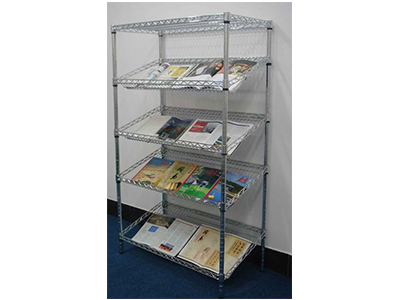 五層電鍍斜網(wǎng)設計書架成功案例分享