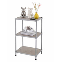 川井牌 三層銀灰色竹纖板層架