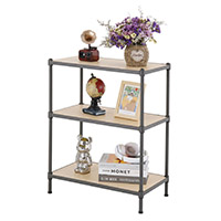 三層 半光黑竹纖板層架 (2)