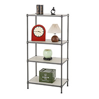 四層 半光黑竹纖板層架