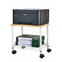 雙層迷你可移動(dòng)打印機(jī)傳真機(jī)架_文件整理線網(wǎng)置物架_小架子(1)