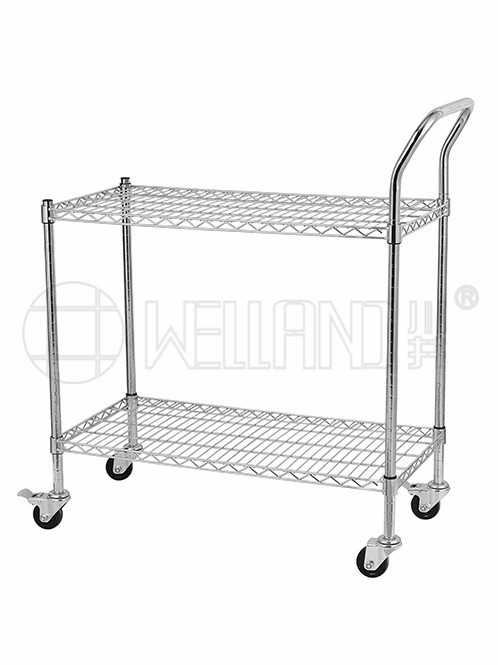 雙層防靜電周轉(zhuǎn)物料推車 雙層防靜電周轉(zhuǎn)物料推車