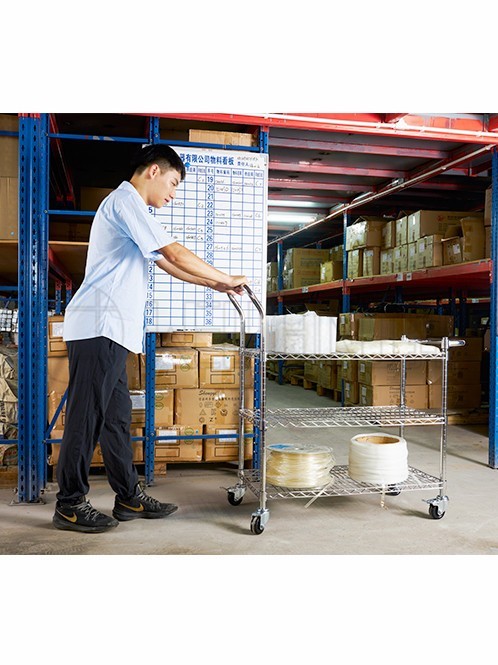 防靜電三層工作手推車配送車 防靜電三層工作手推車配送車