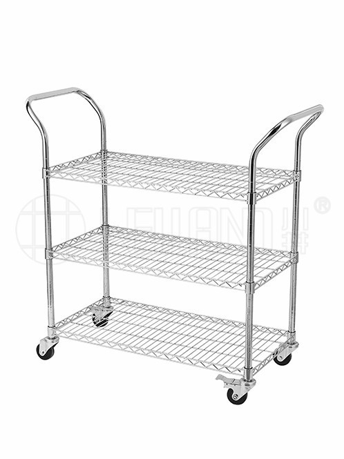 防靜電三層工作手推車配送車 防靜電三層工作手推車配送車