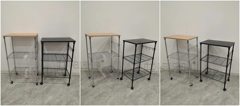 經(jīng)濟(jì)實(shí)用三層帶層板廚房推車分享-川井 中山常勝