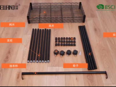 川井熱銷(xiāo)三層簡(jiǎn)易衣櫥掛衣架