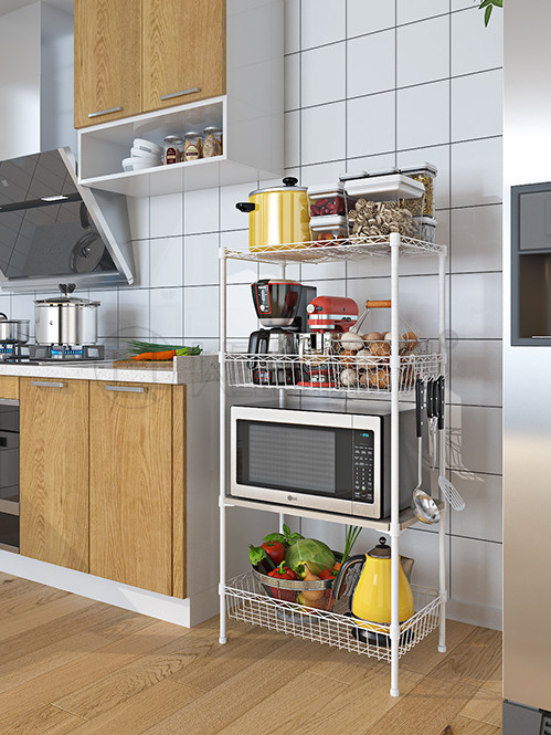 廚房落地廚具廚房用品收納架 廚房落地廚具廚房用品收納架