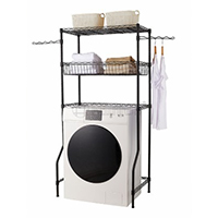 滾筒翻蓋洗衣機金屬收納架 可調(diào)節(jié)洗衣房洗衣機架 多種顏色洗衣機架 出口批發(fā)（1）