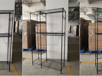 分享跨境電商熱銷(xiāo)五層鐵藝簡(jiǎn)易衣櫥