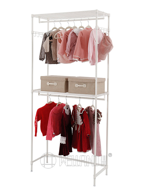 雙層掛衣桿簡(jiǎn)易衣櫥