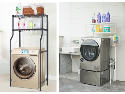 陽臺洗衣機(jī)置物架陽臺雜物收納層架防銹洗衣機(jī)金屬架子