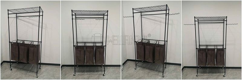 電商爆款川井簡(jiǎn)易掛衣架帶衣袋分享