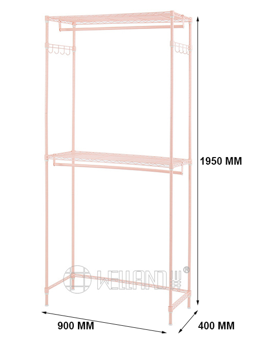 雙層掛衣桿簡(jiǎn)易衣櫥