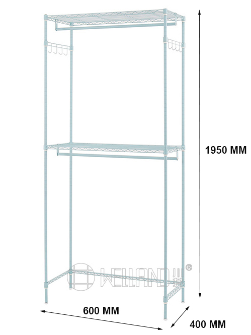 雙層掛衣桿簡(jiǎn)易衣櫥