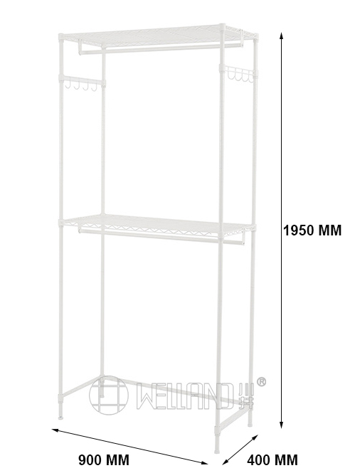 雙層掛衣桿簡(jiǎn)易衣櫥