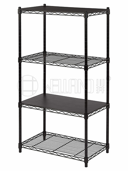 可拆卸2套_烤漆黑線網(wǎng)金屬置物架