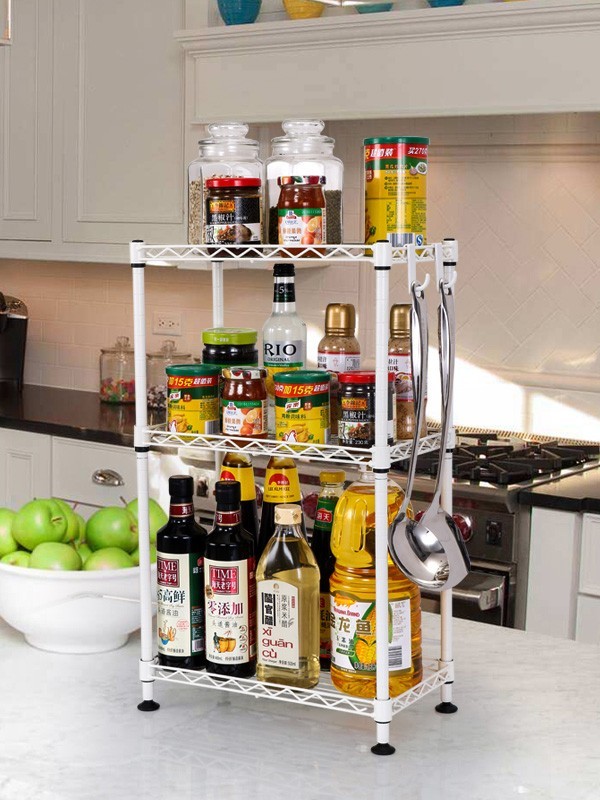 三層廚房調(diào)味品置物架 三層廚房調(diào)味品置物架
