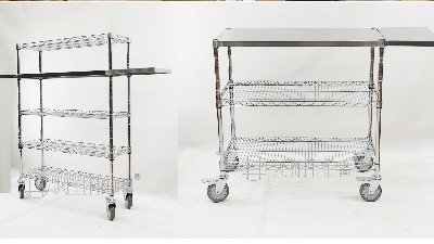 【商用利器】四層不銹鋼推車飲料臺(tái) | 250kg承重 · 360°靈活移動(dòng) · 餐飲后廚效率倍增器