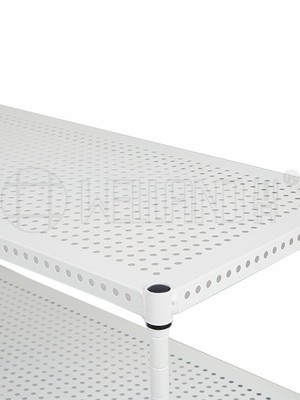 四層象牙白烤漆蜂窩板式置物架 四層象牙白烤漆蜂窩板式置物架