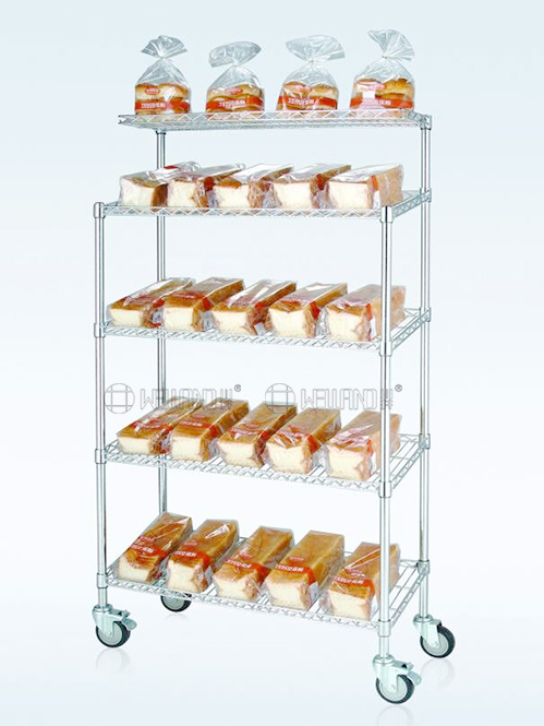 四層烘焙面包甜點(diǎn)零食展示架 四層烘焙面包甜點(diǎn)零食展示架