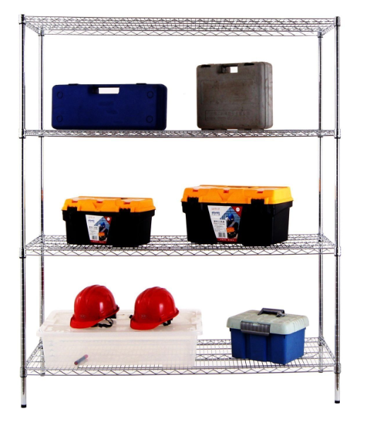 美國NSF認證四層線網(wǎng)置物架_工具雜物置物架_層距可調(diào)貨架-川井(1)