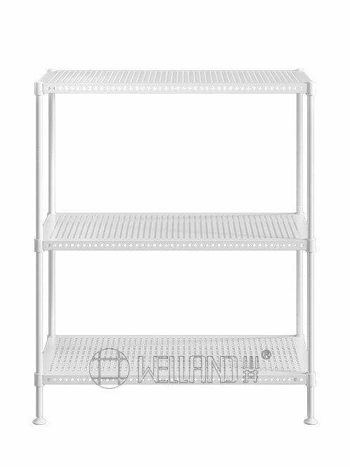 白色多層洞洞板置物架 白色多層洞洞板置物架