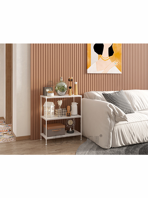 白色多層洞洞板置物架 白色多層洞洞板置物架