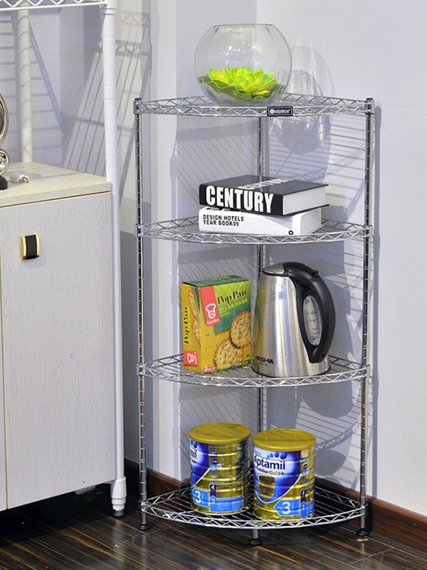 加固四層轉(zhuǎn)角儲物收納架 加固四層轉(zhuǎn)角儲物收納架